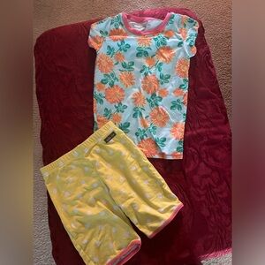 Matilda Jane shorts pj set floral polka dots